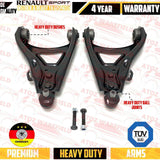 FOR CLIO 2.0 SPORT 172 182 FRONT LOWER CONTROL WISHBONE ARMS BALL JOINTS BUSHES