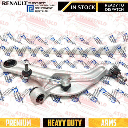 FOR CLIO MK3 197 200 RS SPORT FRONT LOWER SUSPENSION WISHBONE ARMS LINKS FIT KIT