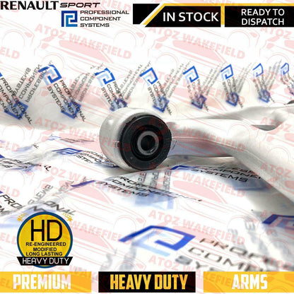 FOR CLIO MK3 197 200 RS SPORT FRONT LOWER SUSPENSION WISHBONE ARMS LINKS FIT KIT