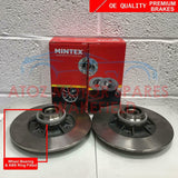 FOR CLIO SPORT CUP 2.0 REAR MINTEX BRAKE DISCS WITH BEARINGS ABS RING BRAKE PADS