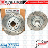 FOR CORSA VXR NURBURGRING FRONT CROSS DRILLED BRAKE DISCS TRW BRAKE PADS 305mm