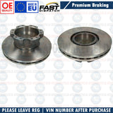 FOR DAF LF 45 LF45 7.5 TON 01-05 REAR BRAKE DISCS PADS KIT & WEAR SENSORS 330mm