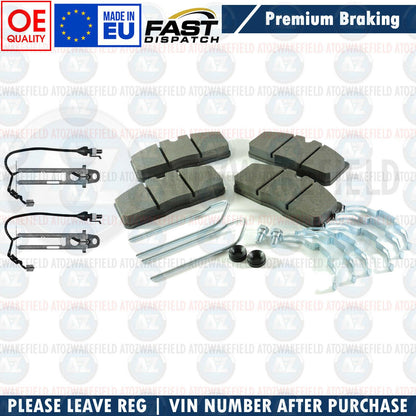 FOR DAF LF 45 LF45 7.5 TON 2001-2005 FRONT REAR BRAKE DISCS SET PADS KIT SENSORS
