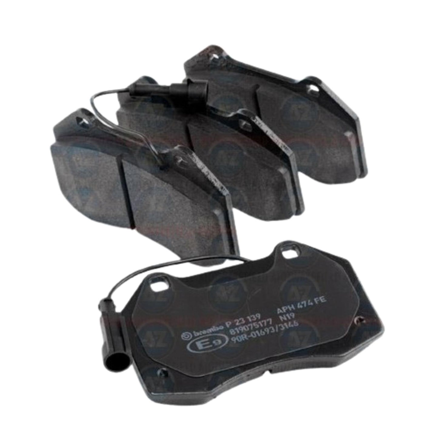 FOR FIAT 500 1.4 ABARTH 2008- FRONT GENUINE BREMBO BRAKE PADS + WEAR SENSOR WIRE