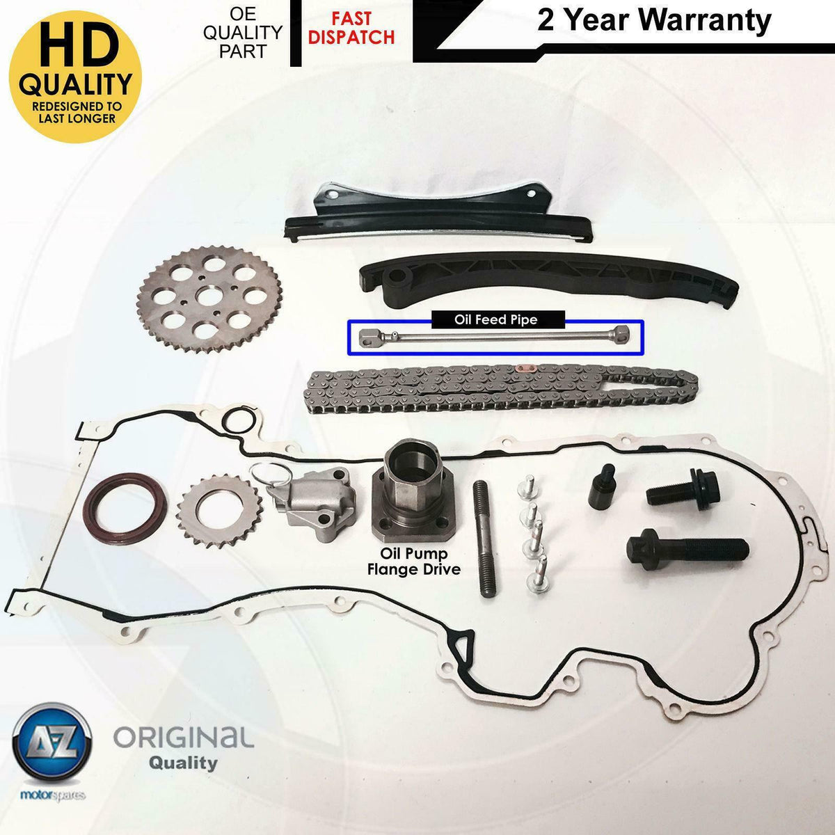 FOR SUZUKI SWIFT 1.3 DDIS Z13DT DIESEL TIMING CHAIN KIT SPROCKET GEAR TENSIONER