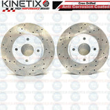 FOR FORD FIESTA MK7 ST180 ST200 FRONT DRILLED PERFORMANCE BRAKE DISCS PADS 278mm