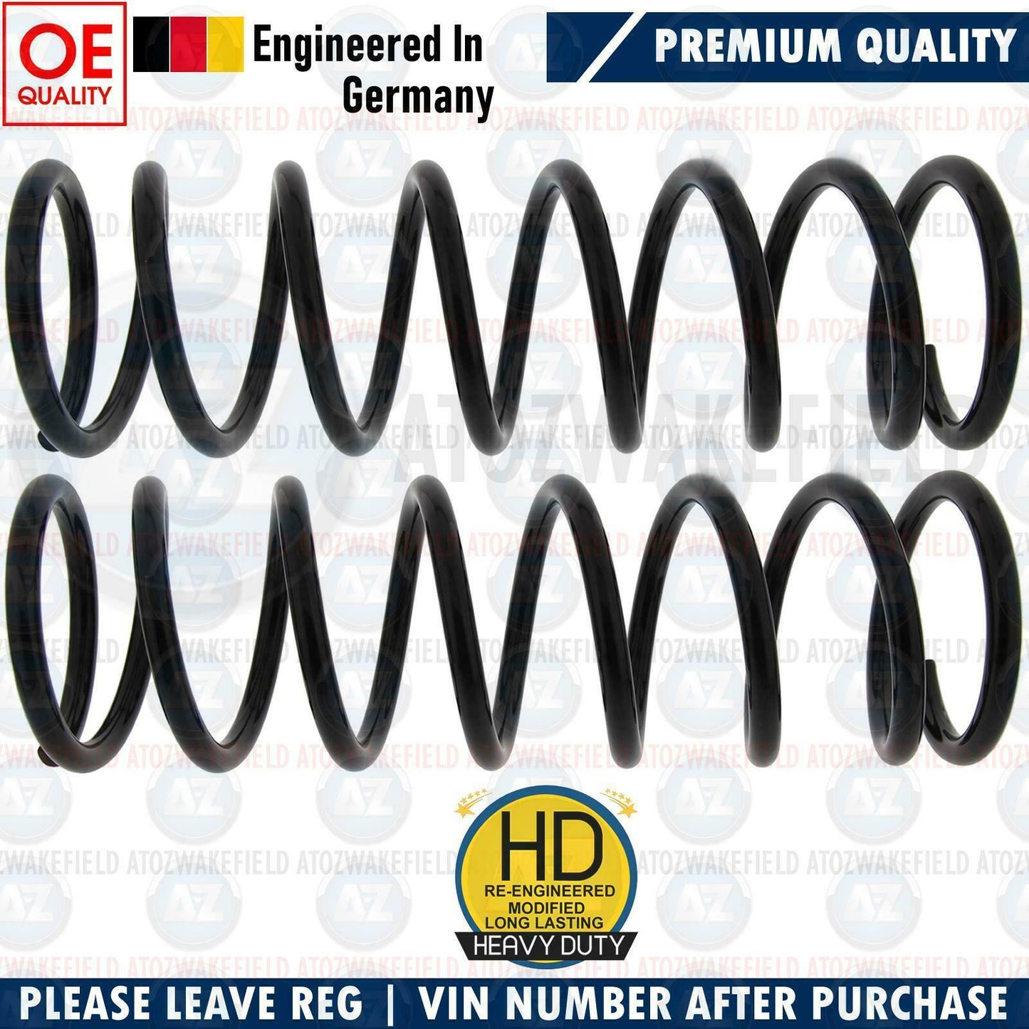 FOR FORD FOCUS 2005-2011 MK2 HATCHBACK REAR COILS SPRINGS PAIR HEAVY DUTY
