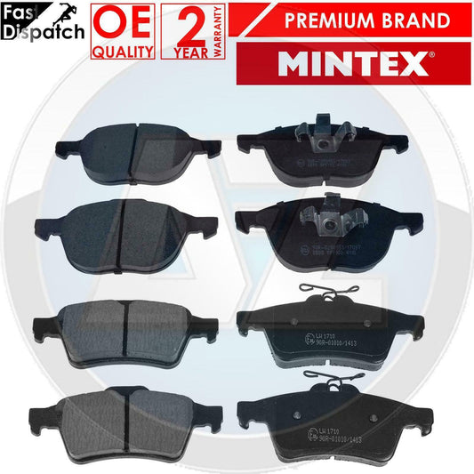 FOR FORD FOCUS 2011- 1.5 1.6 2.0 TDCi FRONT REAR MINTEX BRAKE PAD PADS SET