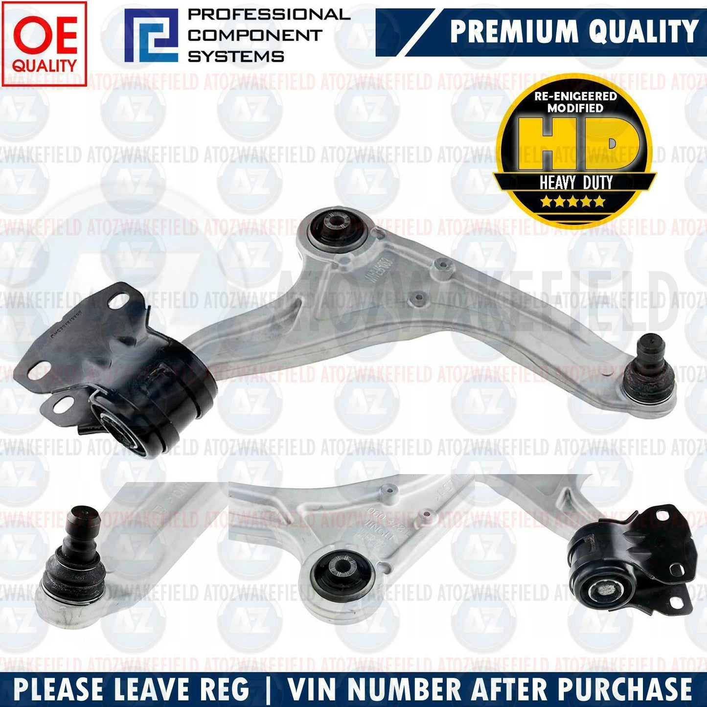 FOR FORD MONDEO 2014- MK5 FRONT LOWER RIGHT SUSPENSION WISHBONE ARM + BOLTS KIT