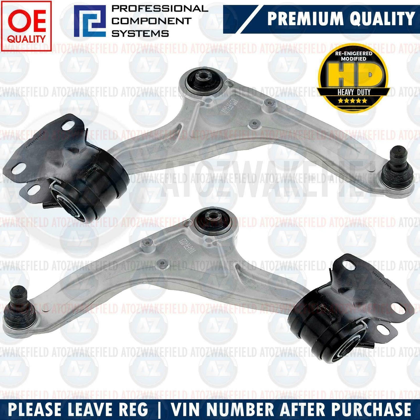 FOR FORD MONDEO FRONT LOWER LEFT RIGHT SUSPENSION WISHBONE CONTROL ARMS PAIR