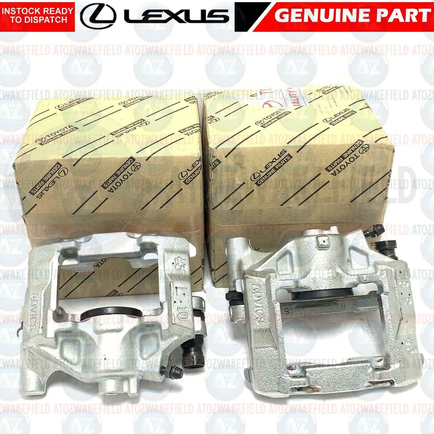 FOR GENUINE LEXUS IS200D IS220D IS250 REAR BRAKE CALIPERS SLIDERS CARRIERS SOLID