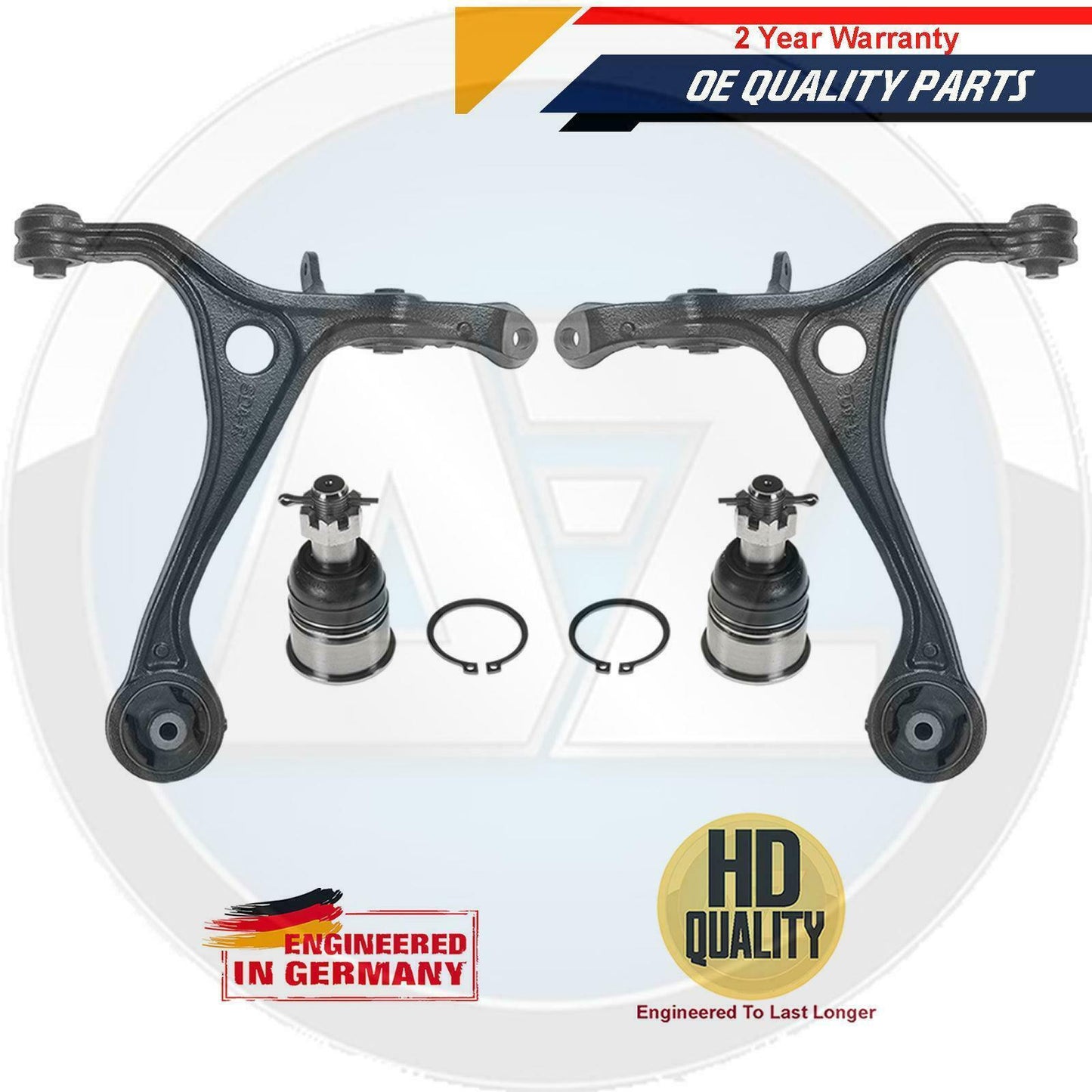 FOR HONDA ACCORD 2.0 2.2 2.4 CDTI 2003-08 Front Lower suspension wishbones arms