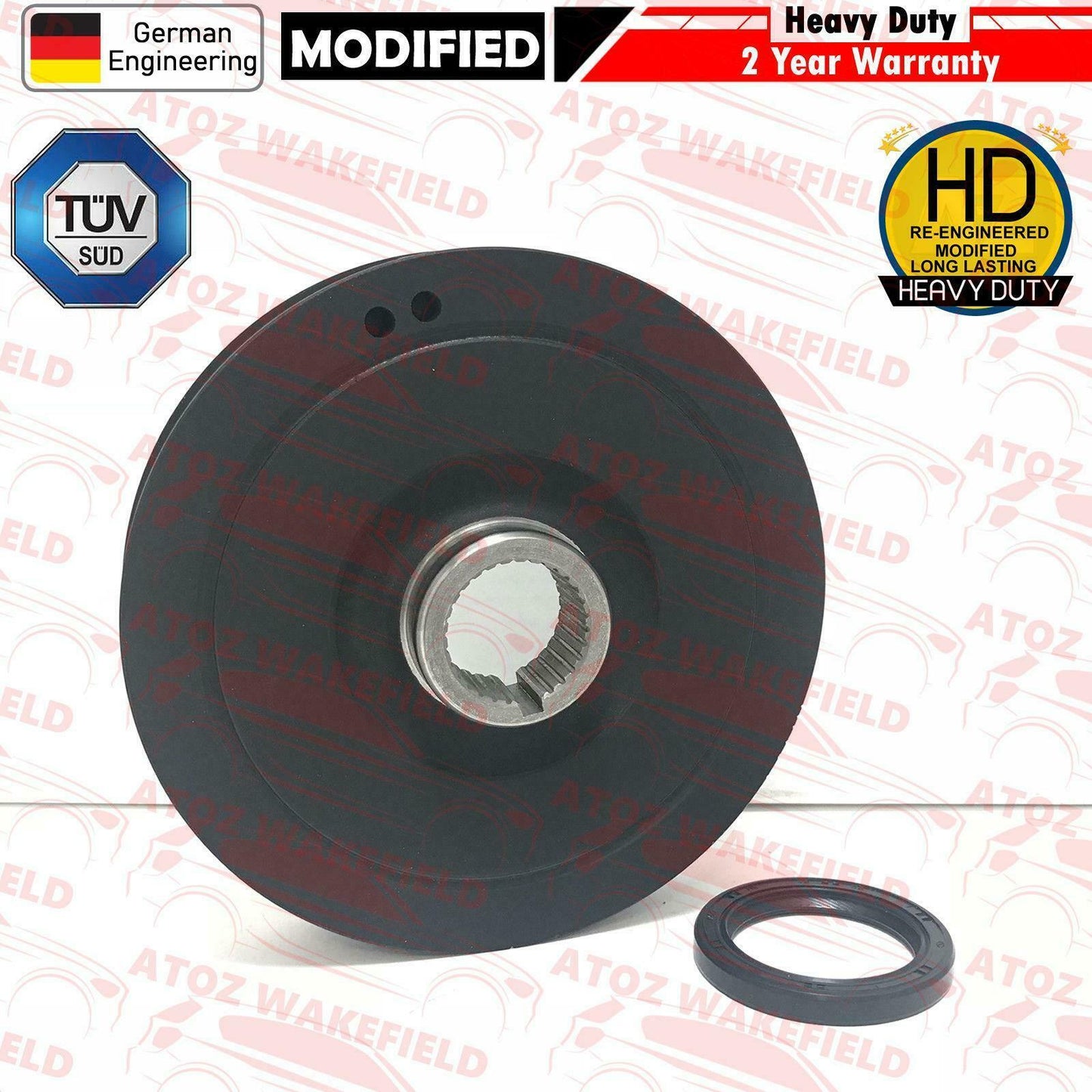 FOR HONDA ACCORD CIVIC CRV FRV 2.2 CDTi DIESEL CRANK SHAFT PULLEY OIL SEAL NEW