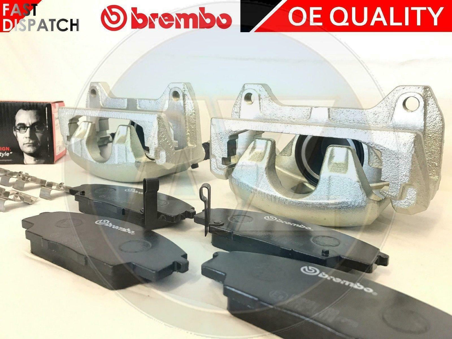 FOR HONDA CIVIC 2.0 EP3 TYPE R FRONT BRAKE CALIPERS CARRIERS SLIDERS BRAKE PADS