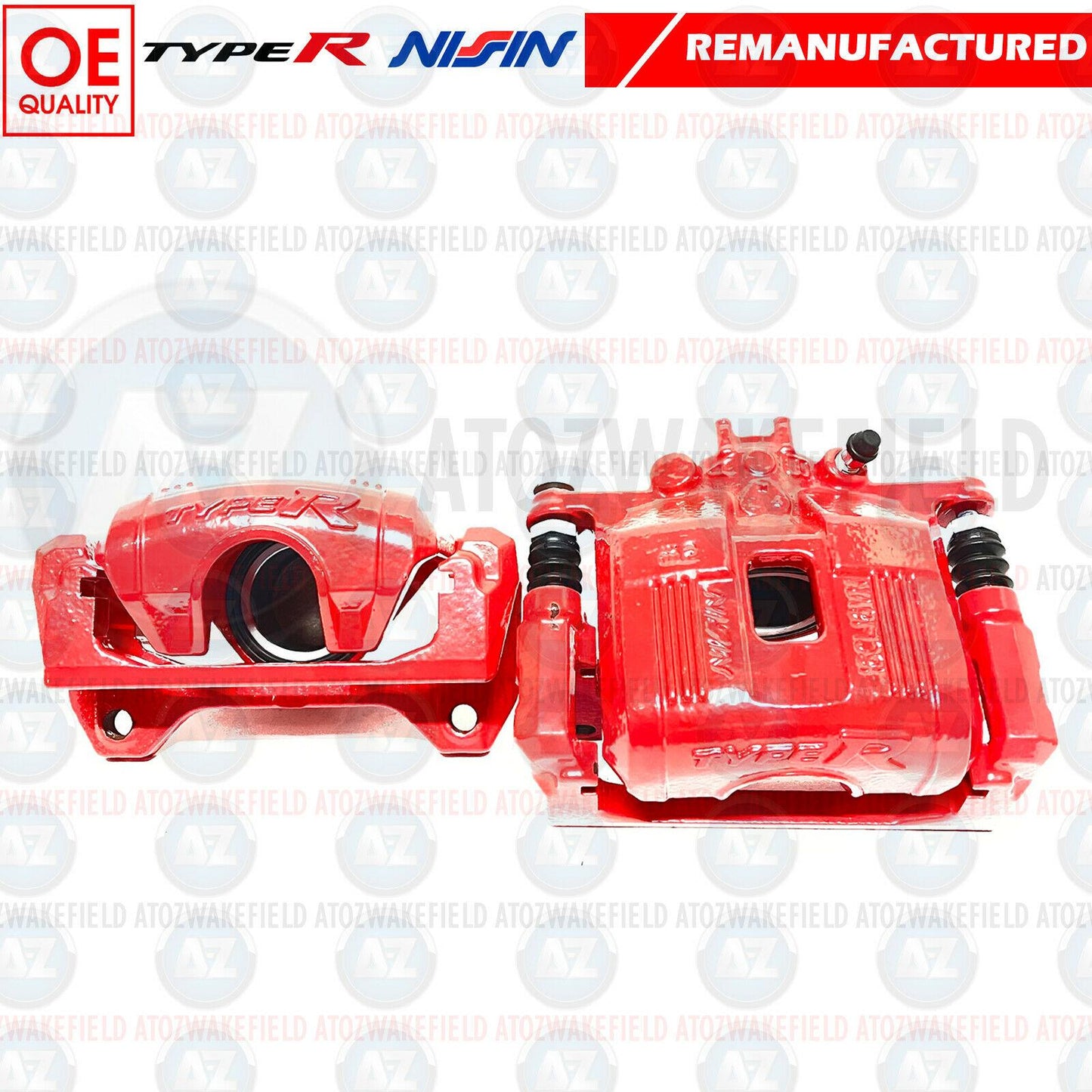 FOR HONDA CIVIC 2.0 TYPE R EP3 FN2 FRONT RED BRAKE CALIPERS CARRIERS X2 GENUINE