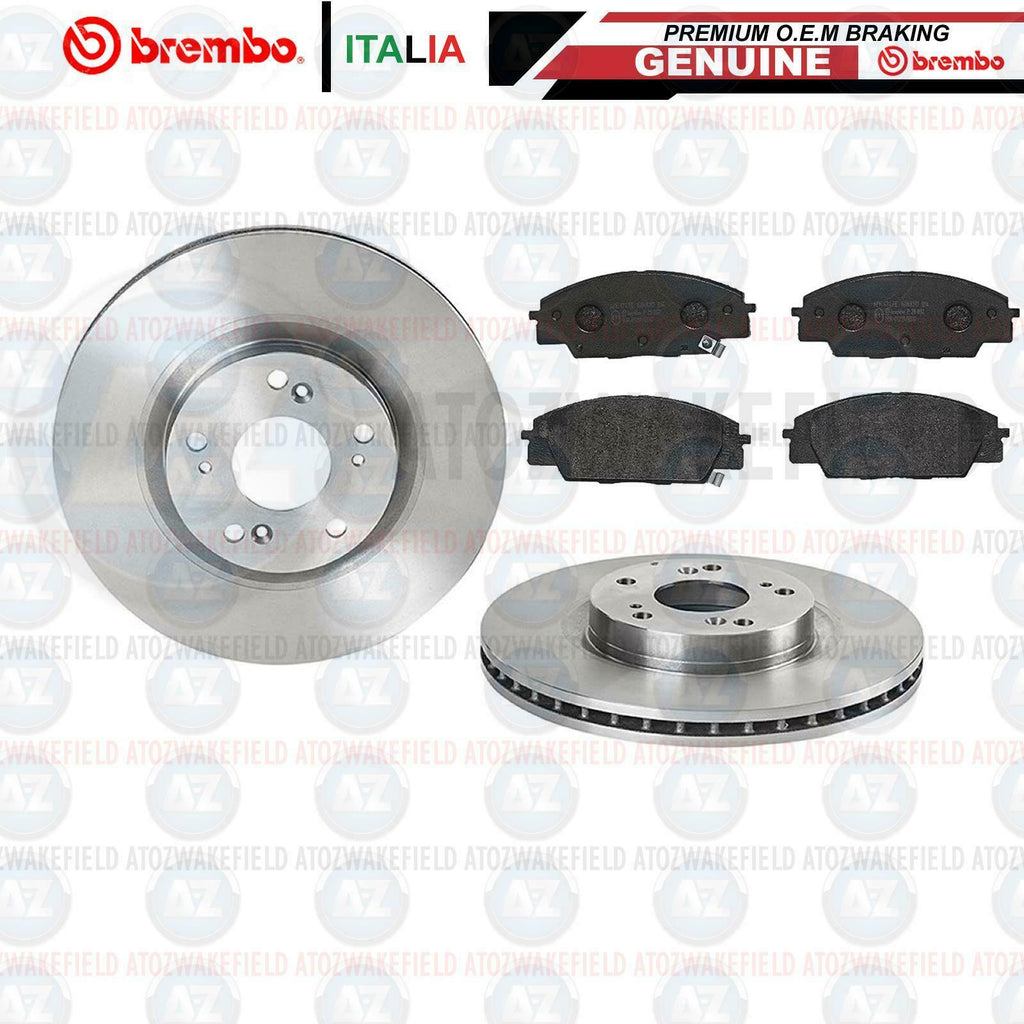 FOR HONDA CIVIC 2.0 TYPE R FN2 2007-2011 FRONT GENUINE BREMBO BRAKE DISCS PADS