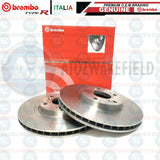 FOR HONDA CIVIC EP3 TYPE R FRONT GENUINE OEM BRAKE BRAKE DISCS PAIR 300mm