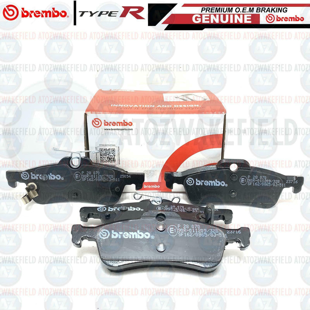 FOR HONDA CIVIC FK FK2 TYPE-R 2015- REAR GENUINE BREMBO BRAKE PADS SET RR