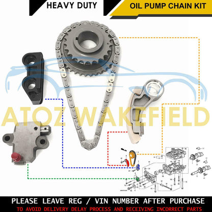 FOR HONDA CRV FRV CIVIC ACCORD 2.2 CTDI DIESEL TIMING CHAIN OIL PUMP KIT N22A1/2