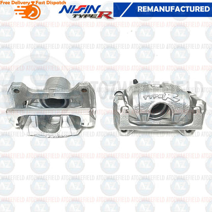 FOR HONDA CIVIC TYPE R EP3 FN2 FRONT BRAKE CALIPERS CARRIERS GENUINE PAIR NISIN
