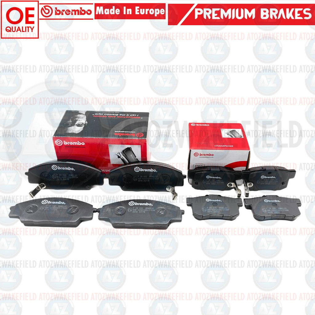 FOR HONDA CIVIC TYPE R FN2 2.0 VTEC 06- FRONT AND REAR BREMBO BRAKE PADS