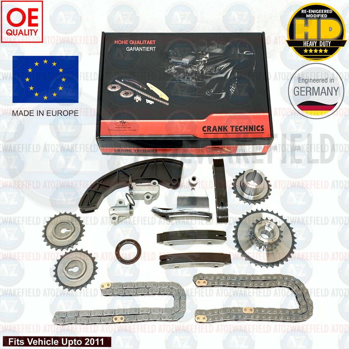 FOR HYUNDAI i30 TIMING CHAIN GEARS GUIDES TENSIONERS TIMING CHAIN KIT NEW -11