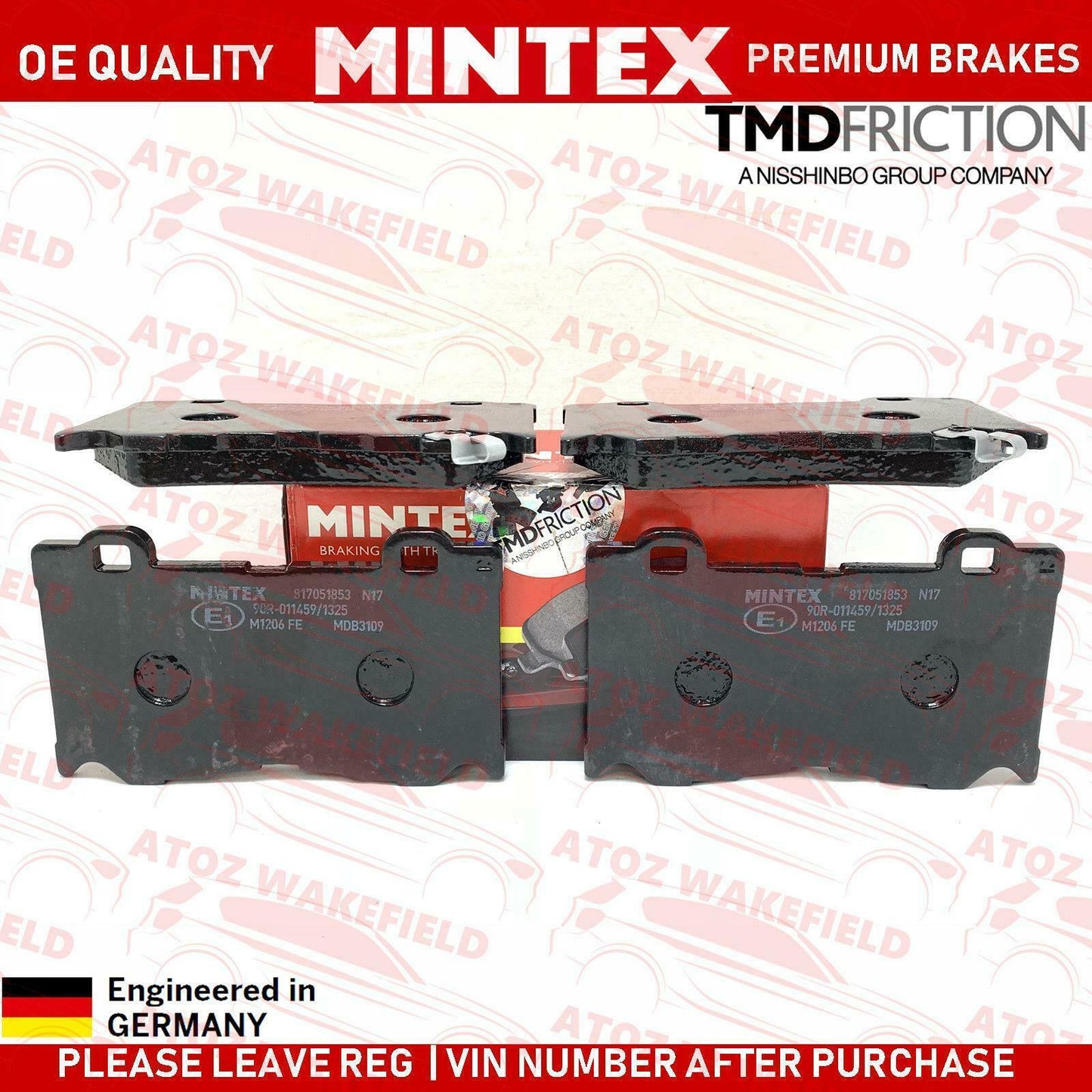 FOR INFINITI FX37 FX50 Q50 Q60 Q70 FRONT PREMIUM MINTEX BRAKE PADS SET BRAND NEW