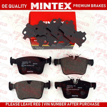 FOR JAGUAR LAND ROVER VOLVO PREMIUM REAR GENUINE MINTEX BRAKE PADS SET