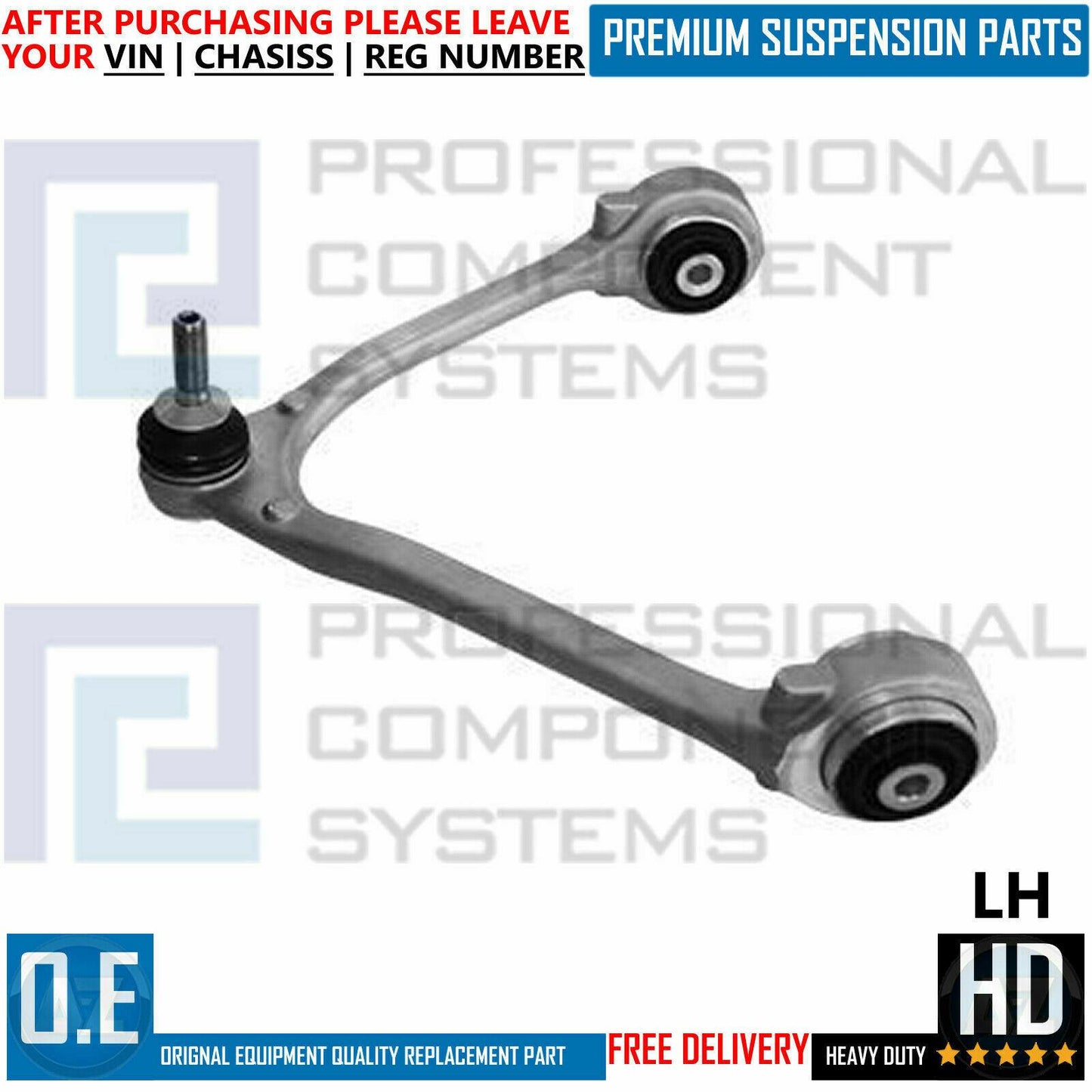 FOR JAGUAR S TYPE XF 2X FRONT UPPER TOP SUSPENSION WISHBONE CONTROL ARMS PAIR