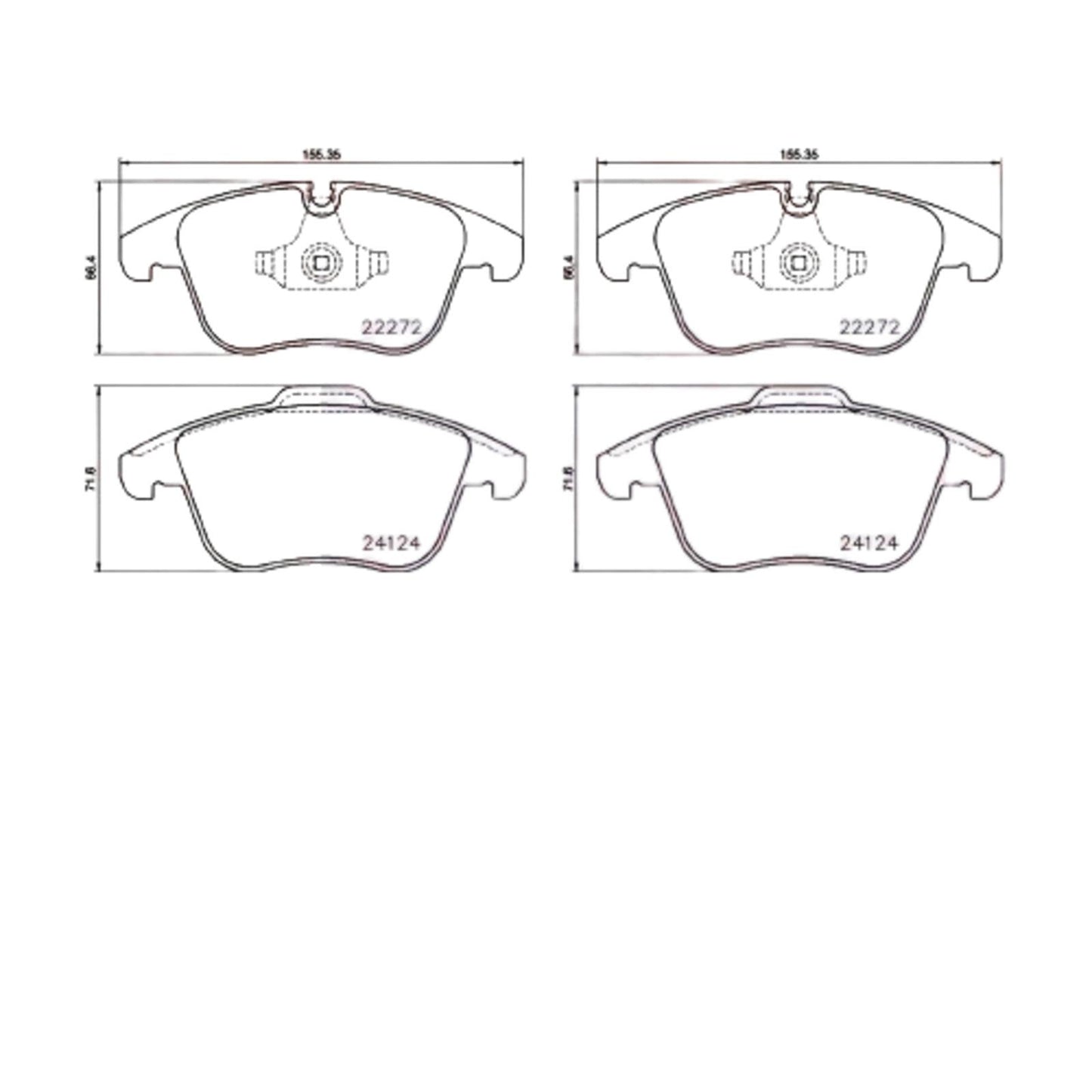 FOR JAGUAR XE 2.0d 2.0 FRONT PREMIUM QUALITY MINTEX BRAKE PADS SET 03/2015-