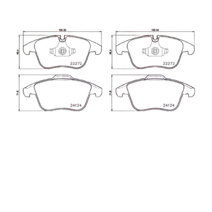 FOR JAGUAR XE 2.0d 2.0 FRONT PREMIUM QUALITY MINTEX BRAKE PADS SET 03/2015-
