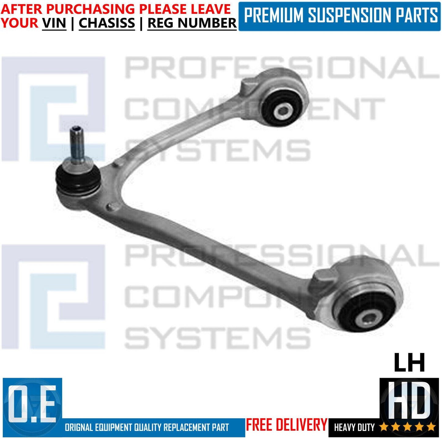 FOR JAGUAR S TYPE FRONT AXLE UPPER LEFT SUSPENSION WISHBONE CONTROL ARM M45255