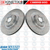 FOR JAGUAR XKR XKR-S FRONT PERFORMANCE BRAKE DISCS LEFT & RIGHT PAIR 400mm