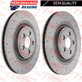 FOR JAGUAR XKR XKR-S 5.0 V8 FRONT BRAKE DISCS MINTEX PADS 400mm (ALCON SETUP)