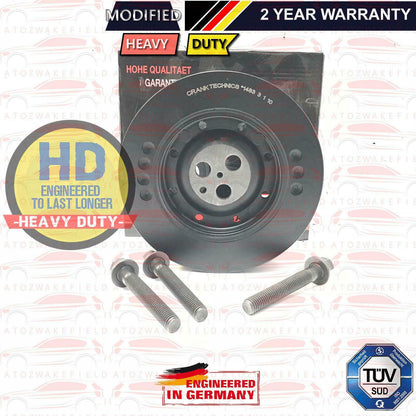 FIT JAGUAR X-TYPE 2.0 2.2 D TD DIESEL 2003-2009 TVD CRANK CRANKSHAFT PULLEY NEW