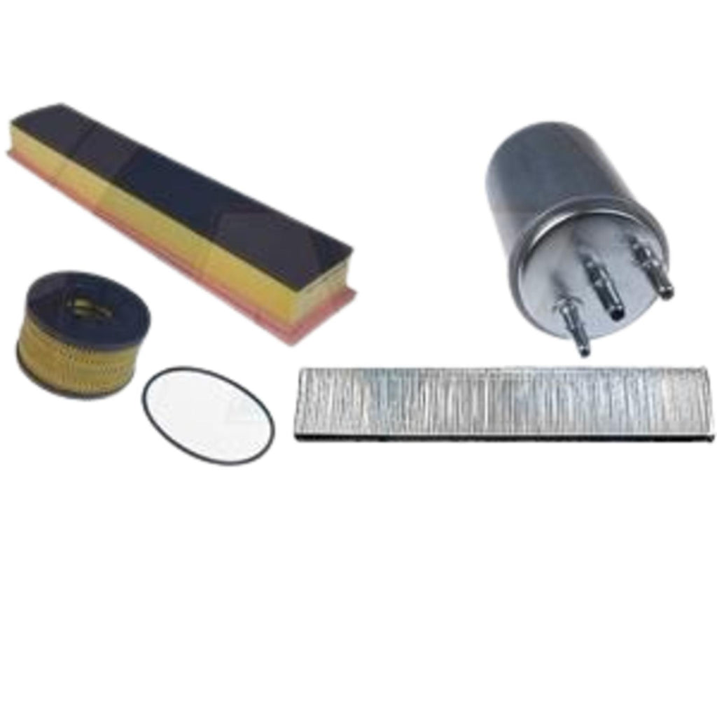 FIT JAGUAR X-TYPE X TYPE 2.0D 2.2D OIL AIR FUEL POLLEN CABIN FILTER SERVICE KIT