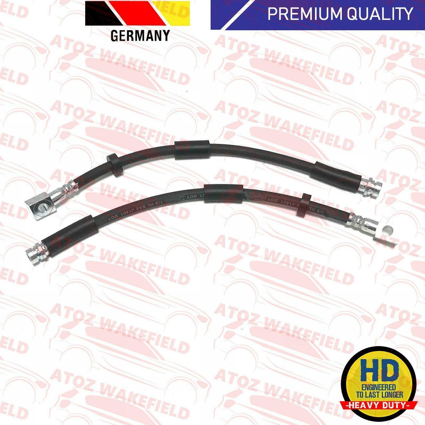 FOR JAGUAR X-TYPE XTYPE 2003-2009 REAR AXLE LEFT RIGHT BRAKE HOSE HOSES