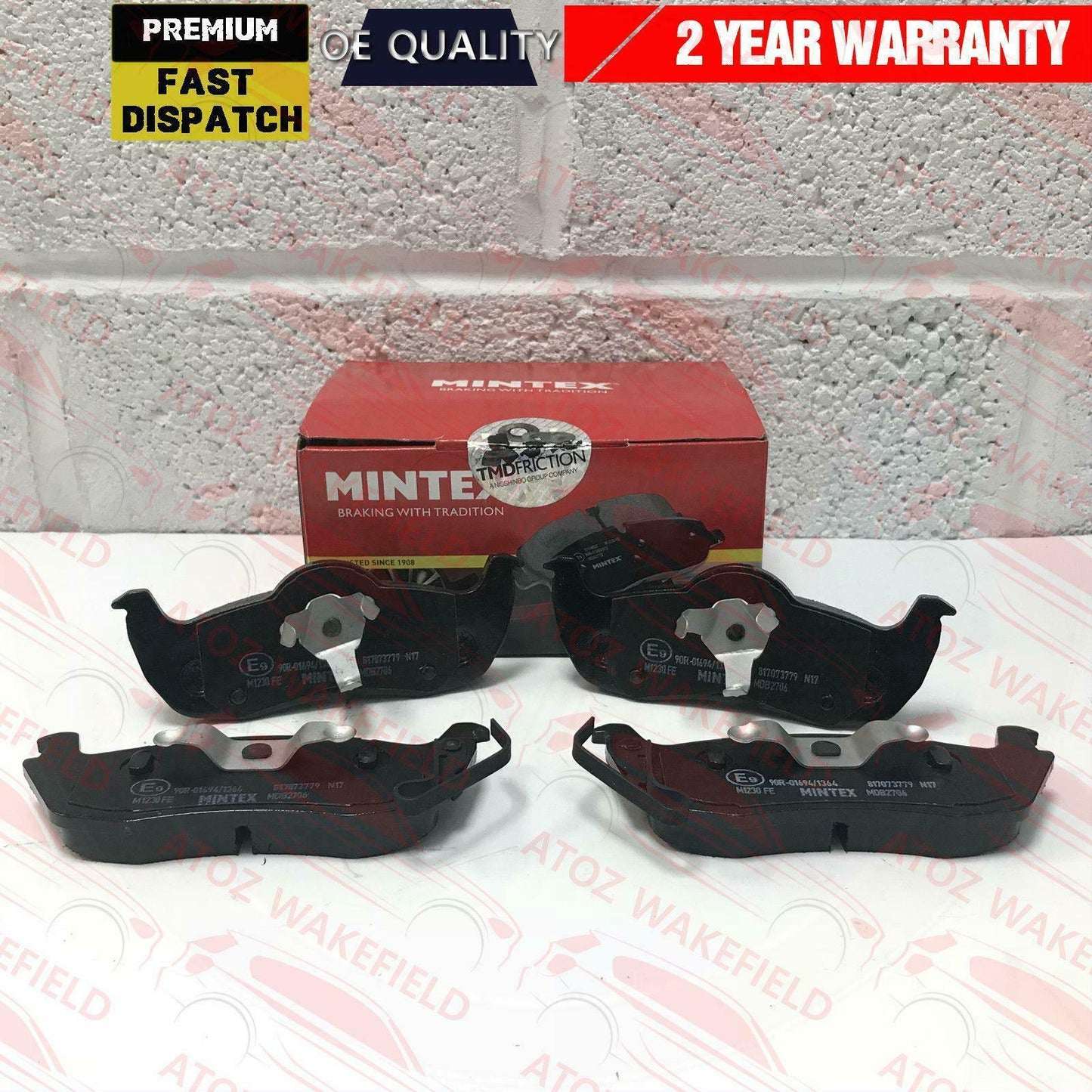 FOR JEEP GRAND CHEROKEE COMMANDER 05-10 CRD REAR PREMIUM MINTEX BRAKE PADS SET