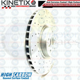 FOR RANGE ROVER SPORT 5.0 SVR FRONT CROSS DRILLED BRAKE DISCS PAIR 380mm