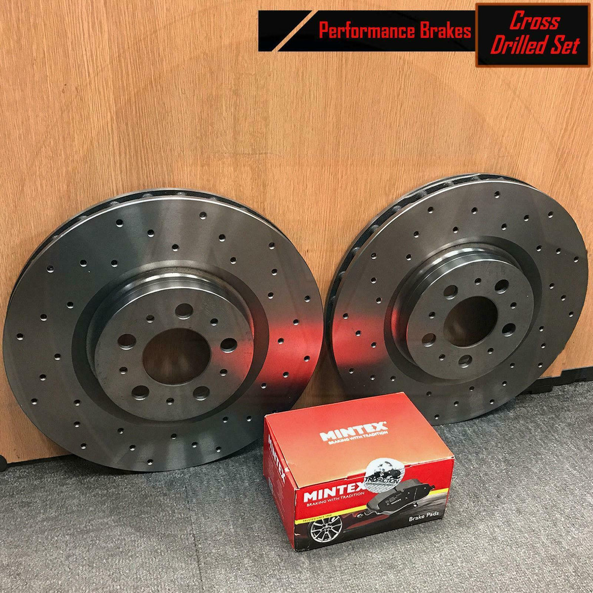 FOR LAND ROVER DISCOVERY 3 RANGE ROVER SPORT FRONT DRILLED BRAKE DISCS PADS SET