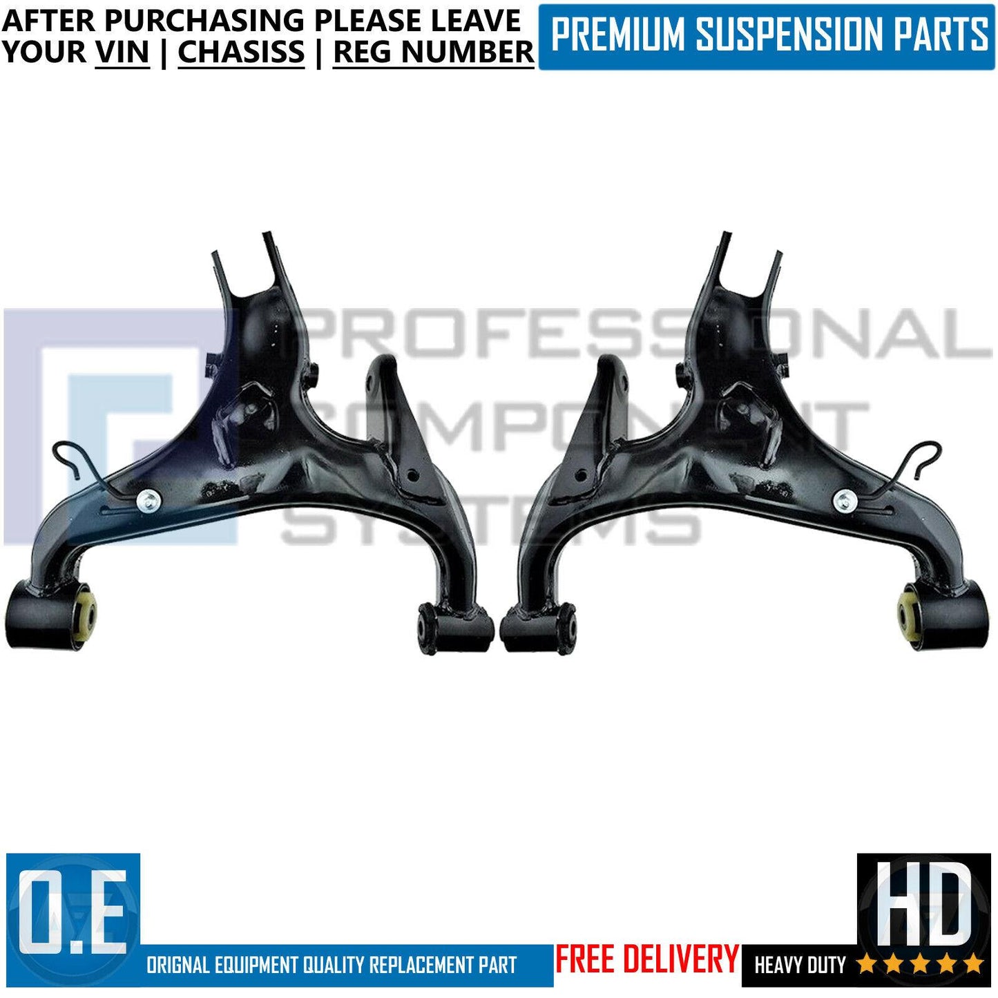 FOR LAND ROVER DISCOVERY MK3 MK4 REAR LOWER SUSPENSION WISHBONE CONTROL ARMS