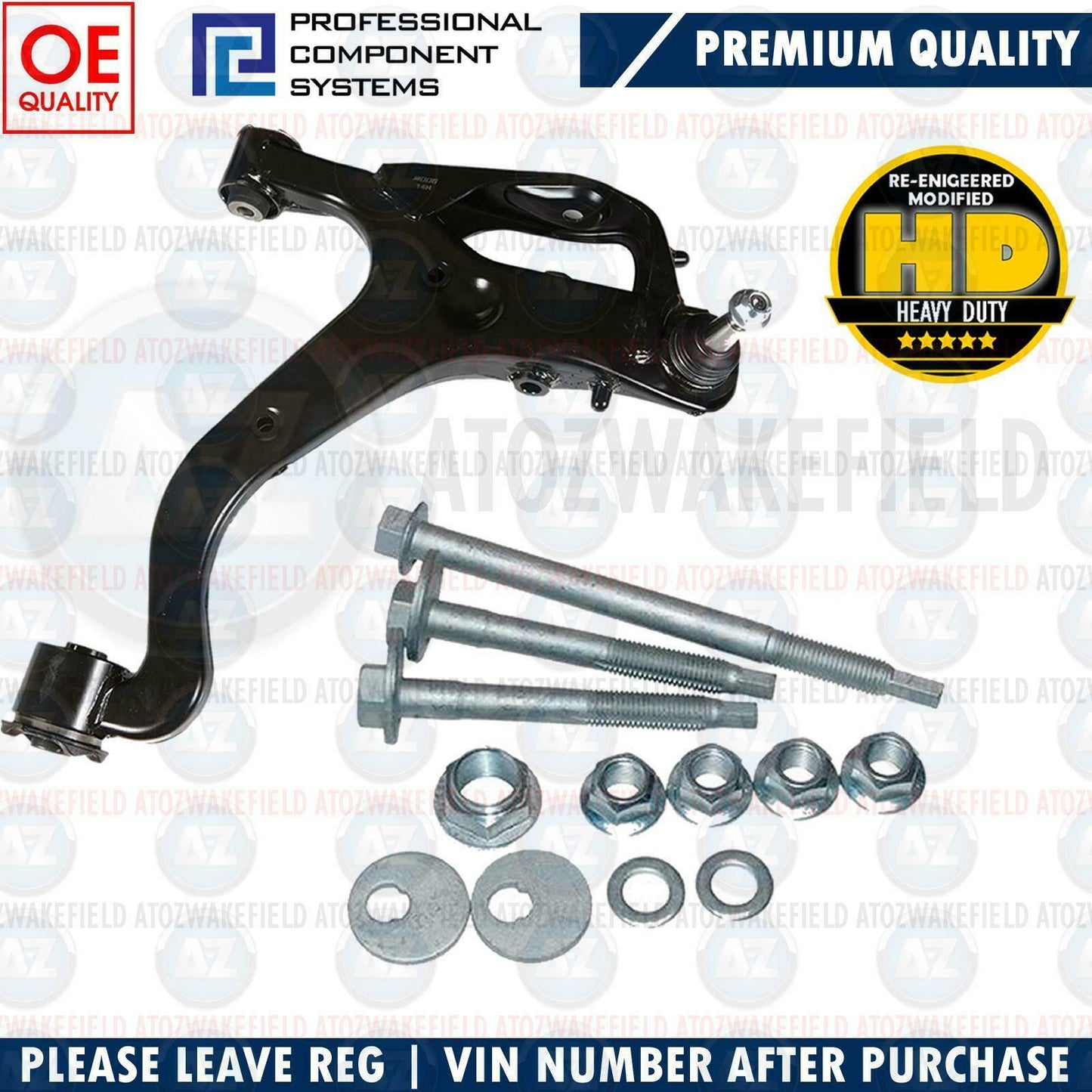FOR LAND ROVER DISCOVERY MK3 MK4 FRONT LEFT LOWER SUSPENSION WISHBONE ARM KIT