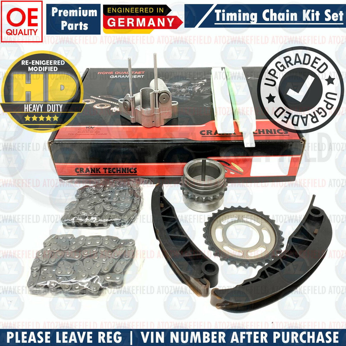 FOR BMW M47 D20 M57 D25 M57 D30 UPPER LOWER DIESEL TIMING CHAIN KIT M47D30