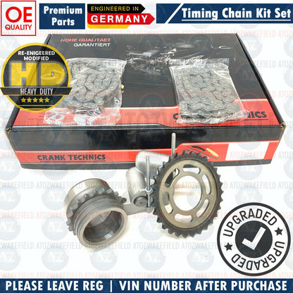 FOR LAND ROVER FREELANDER 2.0 Td4 (204D3) 01-06 UPPER LOWER TIMING CHAIN KIT