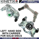 FOR LEXUS IS200D IS220D IS250 REAR LEFT HAND BRAKE CALIPER + CARRIER SOLID DISC