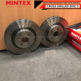FOR LEXUS ISF 5.0 V8 FRONT BRAKE DISCS CROSS DRILLED 360MM BRAKE PADS OE QUALITY