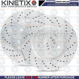 FOR LEXUS LS LS460 LS600h FRONT CROSS DRILLED PERFORMANCE BRAKE DISCS PADS 357mm