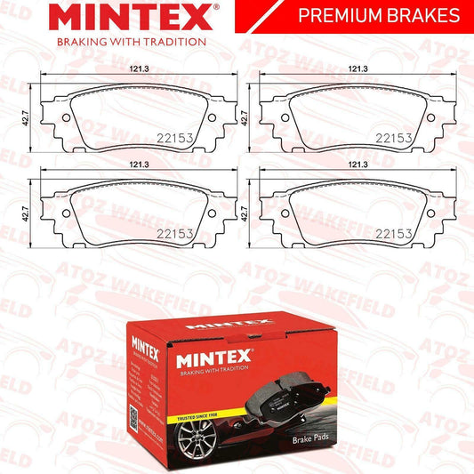 FOR LEXUS NX NX200t NX300h REAR PREMIUM QUALITY MINTEX BRAKE PADS SET BRAND NEW