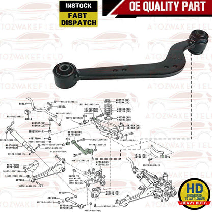 FOR LEXUS NX200 NX300 RAV 4 HARRIER REAR TOP UPPER SUSPENSION WISHBONE ARM LEFT