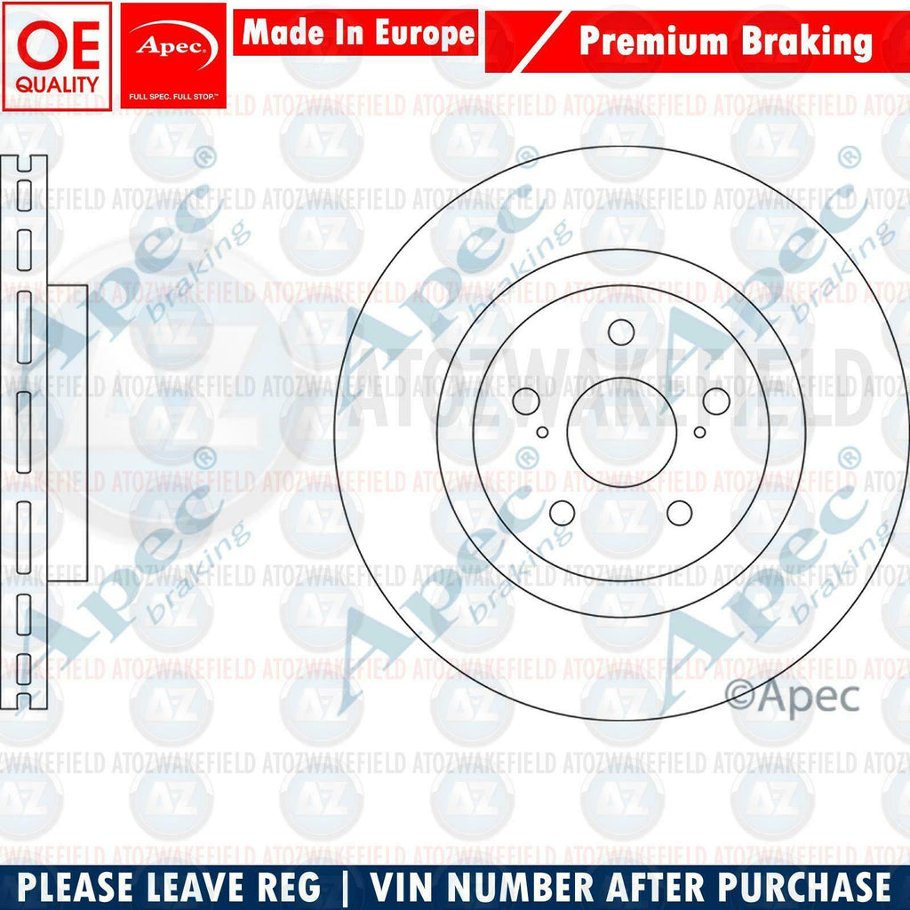 FOR LEXUS RX200 RX350 RX450 RX 2015- FRONT HIGH CARBON PREMIUM APEC BRAKE DISCS